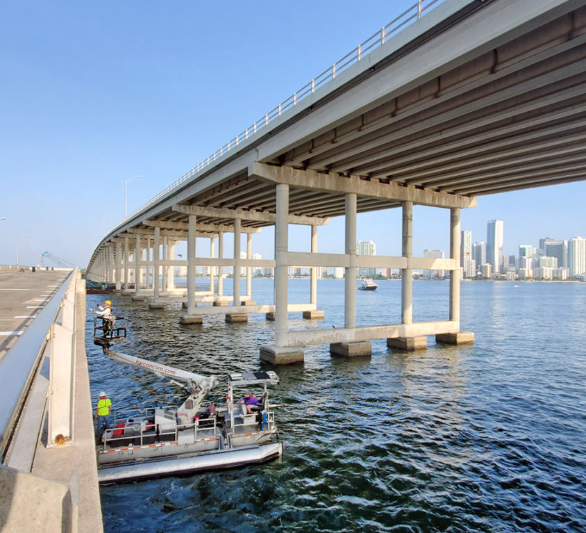 Rickenbacker Causeway Fishing Pier Inspection
